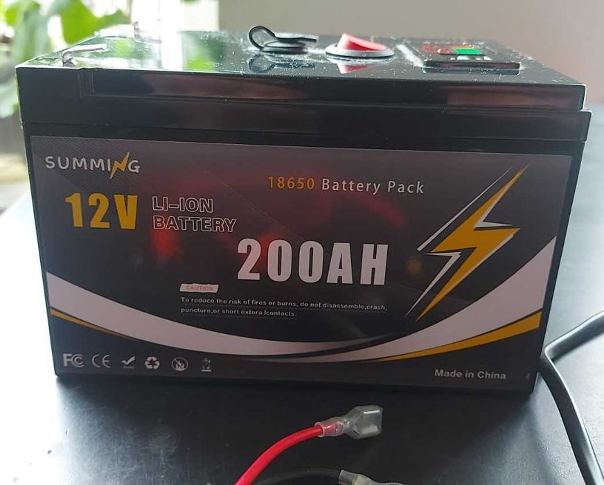 Baterie LiFeP04 12 V, 200 Ah, Barca cu motor, Sonar pescuit