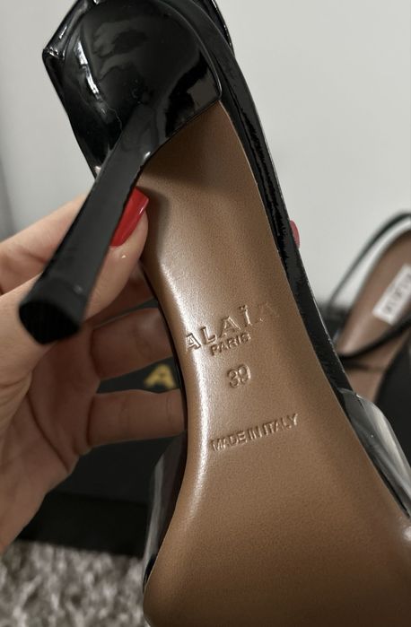 Pantofi Alaia piele naturala pe comanda