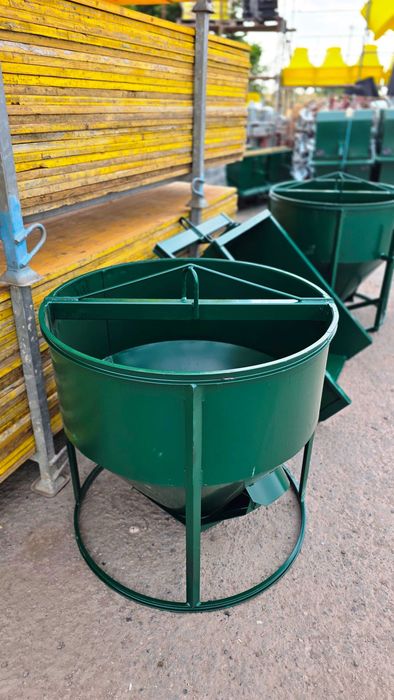 Cuve cilindrice beton, bena macara santier