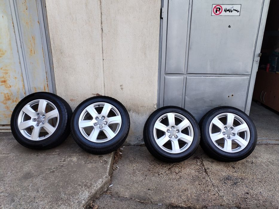 Jante Aluminiu Audi A6 C7 5x112 R17 +Anvelope Noi de Vară 225 55 R17