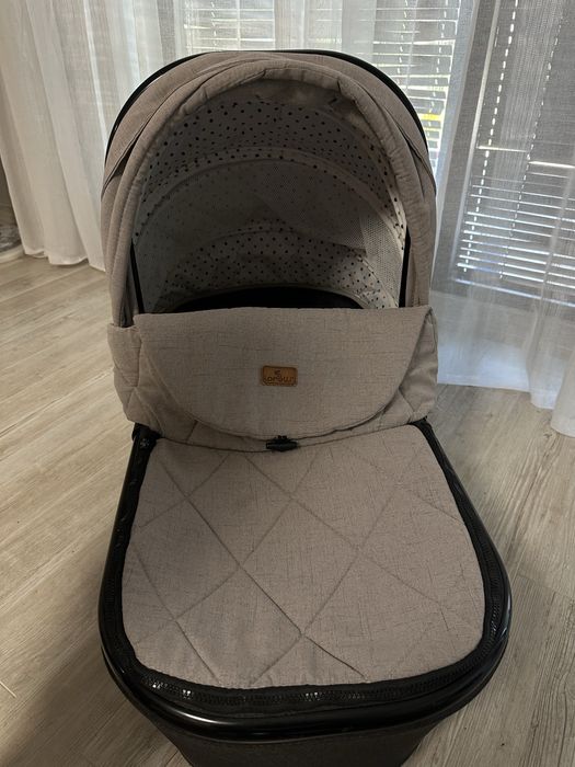 Бебешка комбинирана количка Lorelli Rimini String&Black