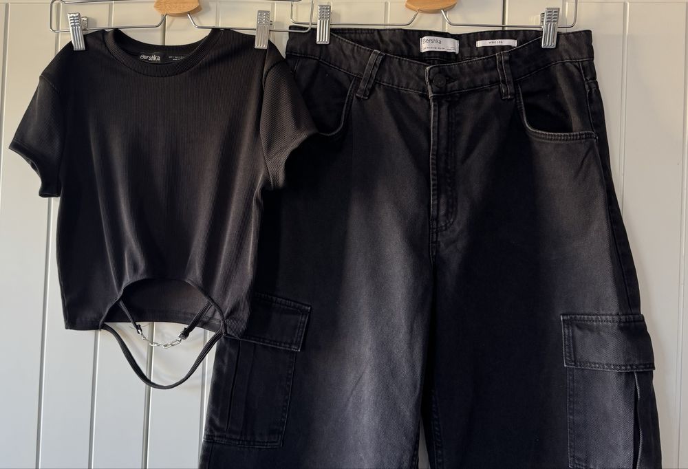 Дънки и блузка Bershka