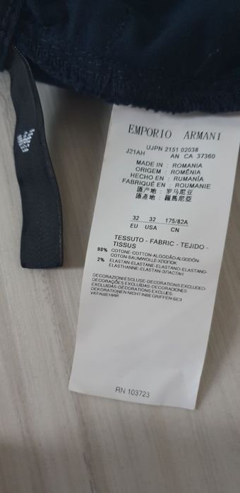 Emporio Armani Regular Fit Pant Mens Size 32 НОВО! ОРИГИНАЛ! Мъжки  Панталон.