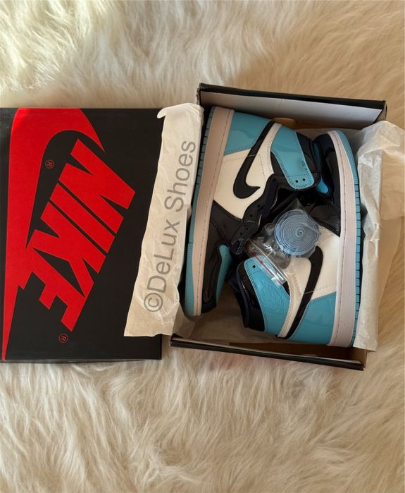 Air Jordan 1 Retro UNC Patent Full Box Verificare Colet