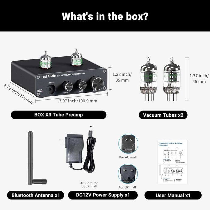 Нов лампов грамофонен предусилвател с тон корекции и Bluetooth