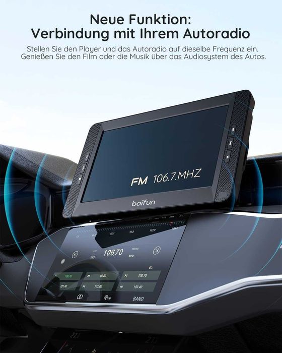 BOIFUN BFN-101 DVD / USB/ SD плейър за задна седалка 2 екрана 10,5"