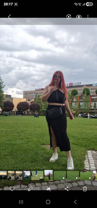 Set shein top+fustă size M