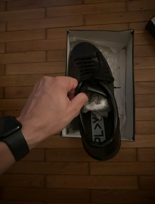 Teniși din piele full-black(150€) OFF PLAY – Made in Italy