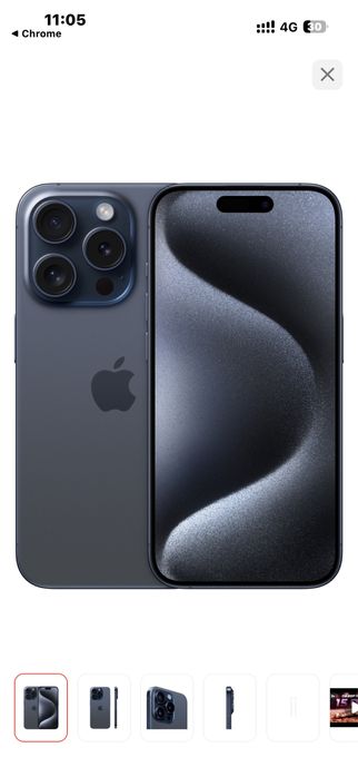 Iphone 15 pro 256 |90%|Gb Blue 2 сим карта