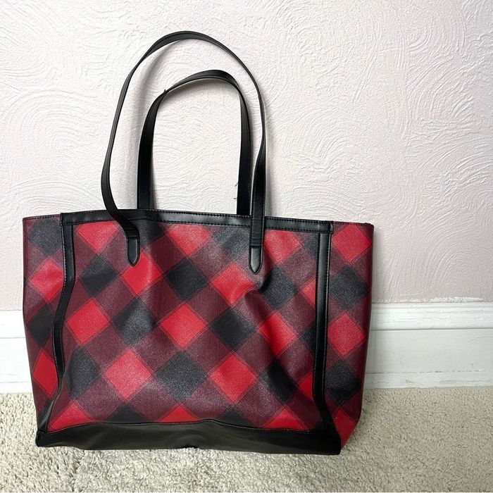 Victoria's Secret Canvas Plaid Tote