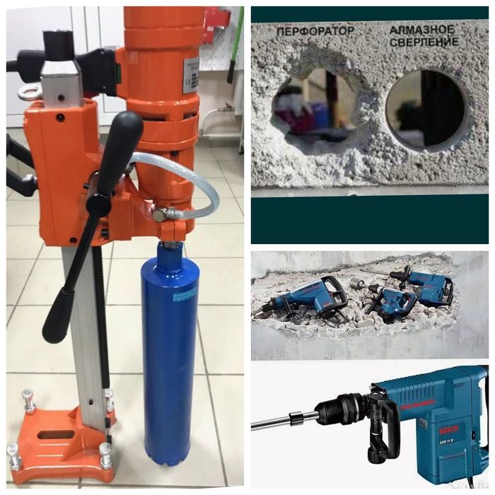 Almazniy bur xizmatlari услуги Алмазное бурение девор тешиш перфоратор