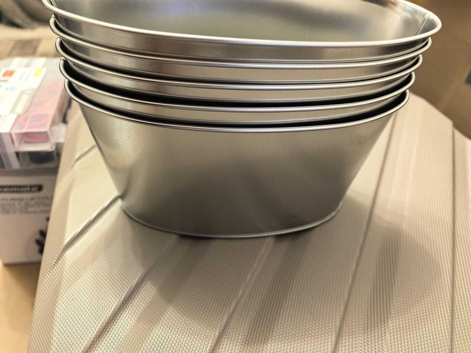 Set ghivece metalice ovale ESMEE COLLECTION – decorative, moderne