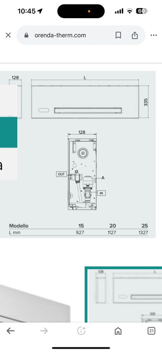 Воден конвектор за високо стенен монтаж Аристон