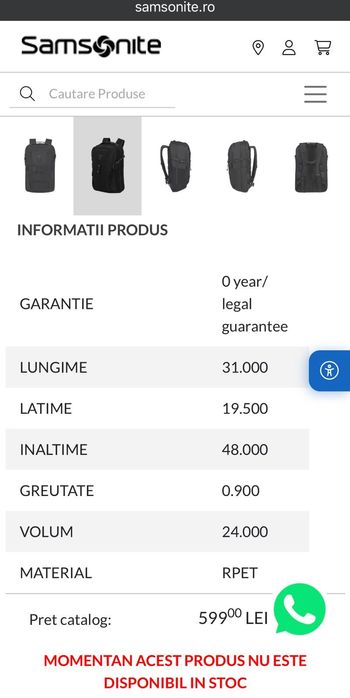Ghiozdan SAMSONITE DYE-NAMIC D105 L 17.3" BACKPACK BLUE

24.0 L 
0,9 K