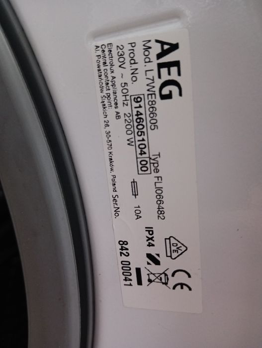 Като нова пералня със сушилня Аег Aeg Series 7000 А+++ 10/6кг Гаранция