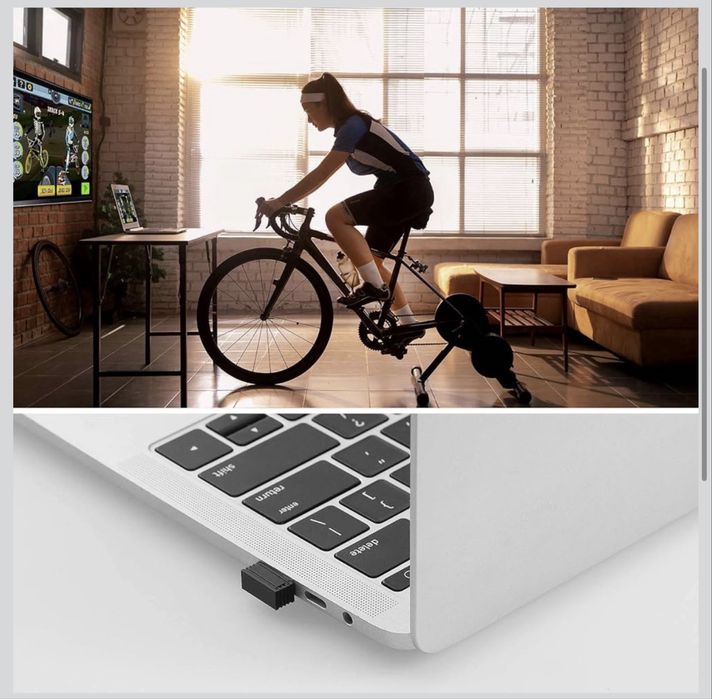 USB ANT+ Stick / Адаптер за велотренажори и фитнес софтуер (Zwift, Wahoo, Garmin)