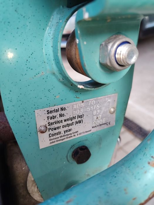 Mai compactor Ammann ADS 70 Diesel Yanmar – Profesional – Foarte puțin folosit – 1.000 € FIX
