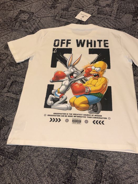 Tricou  Off White marimea XL
