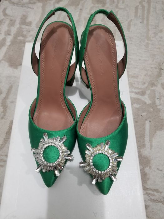 Туфли шелковые босоножки