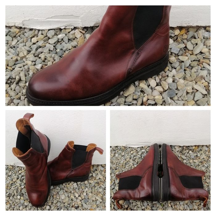 TIMBERLAND ghete 45 bărbați PIELE bocanci TOP | transport GRATUIT‼️FAN