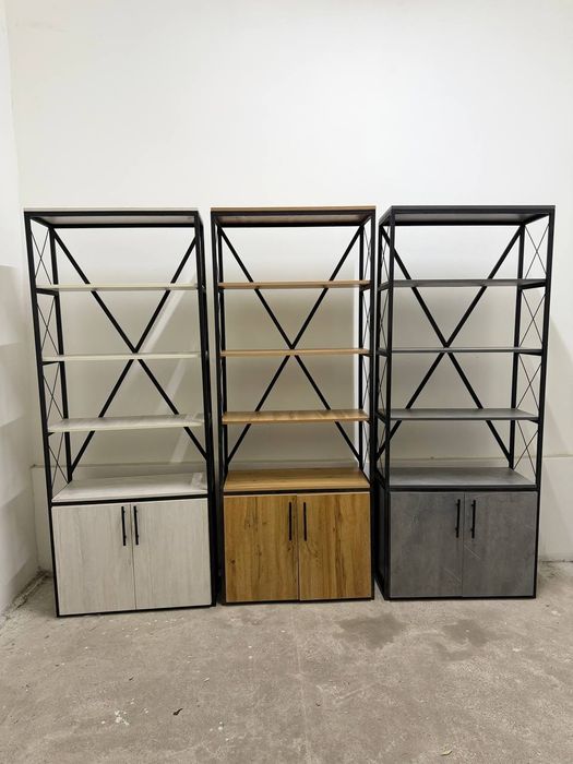 Лофт услубидаги стелажлар ишлаб чикарувчилардан сотилади