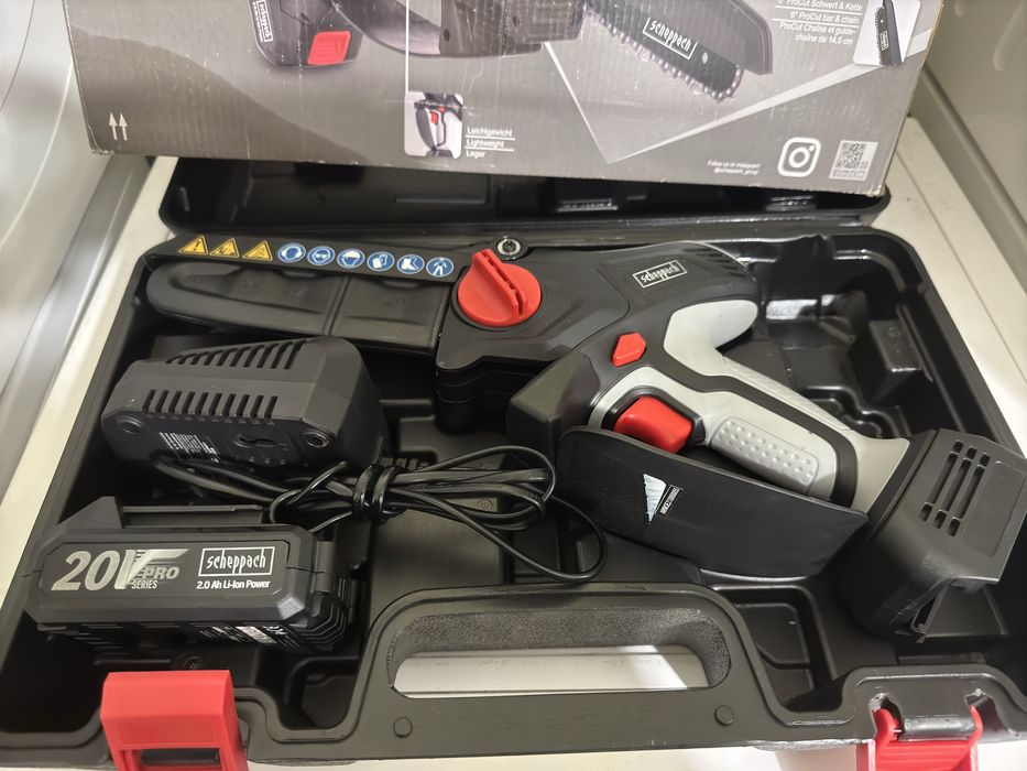 Minidrujba scheppach la baterie 20v racirr ulei lama