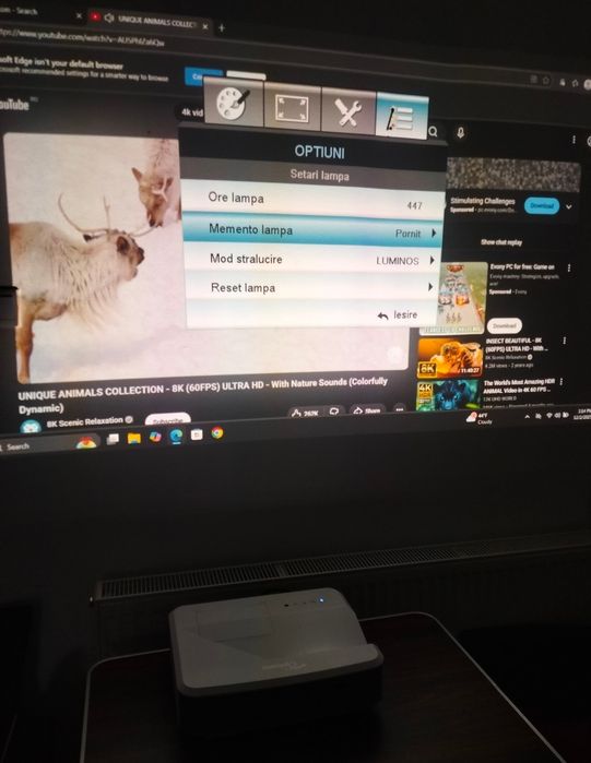 Optoma Eh320ust ultra show throm videoproiector