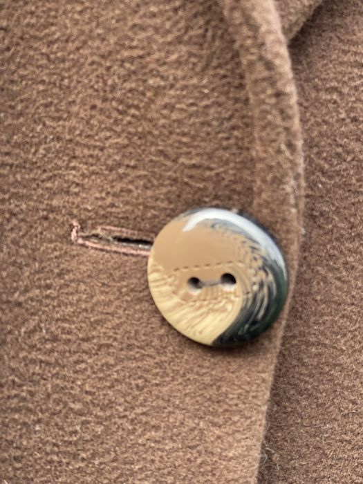 Дамско вълнено палто в кафяв цвят