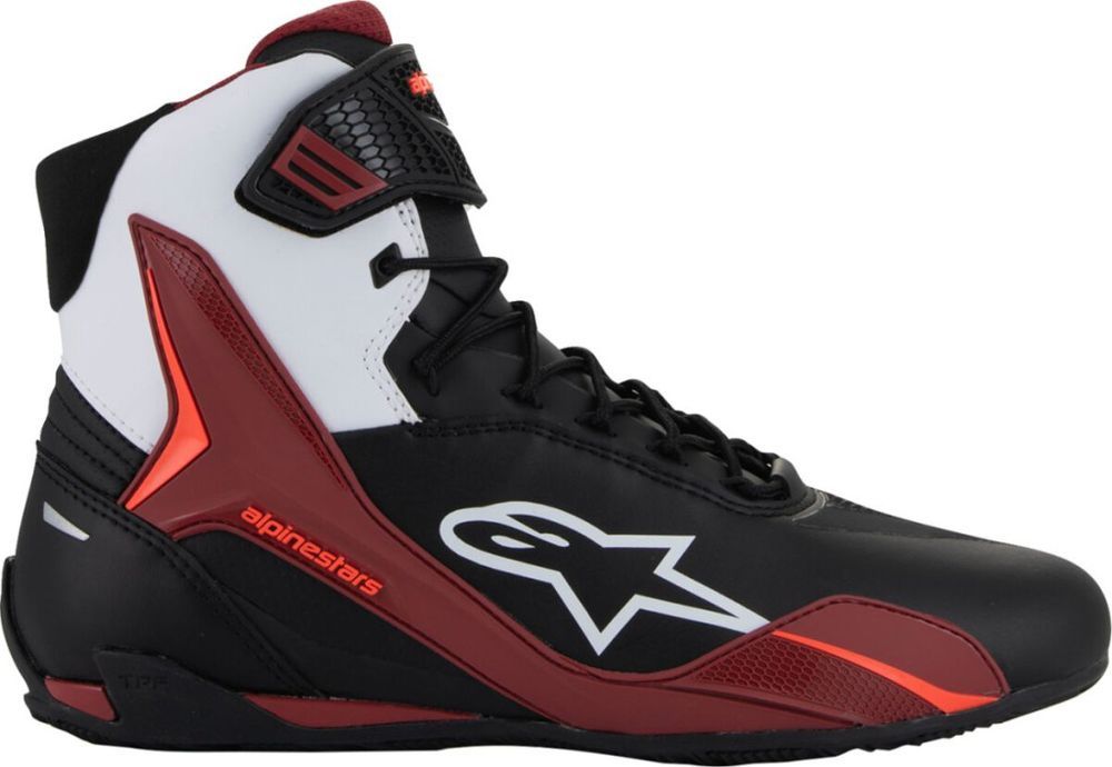Ghete Alpinestars Faster V4 negru/rosu inchis/alb