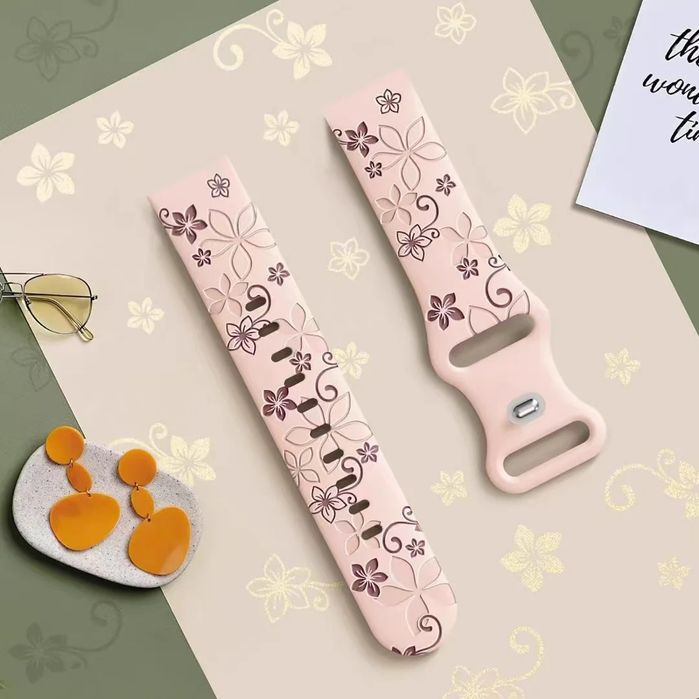 FLORAL Силиконова каишка за Huawei Watch/Samsung/Xiaomi/Garmin/Amazfit