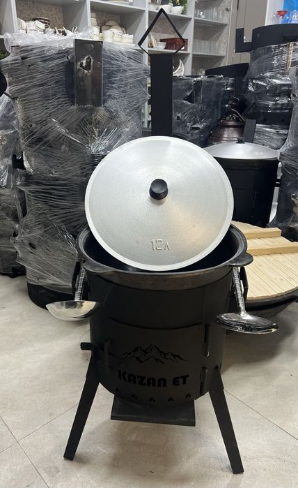 Казан Чугунный Наманганский Ошак Печь