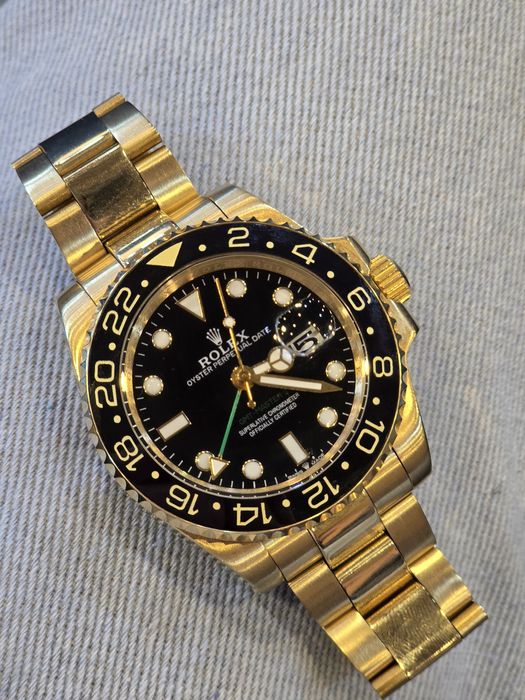 Rolex gmt master II solid gold