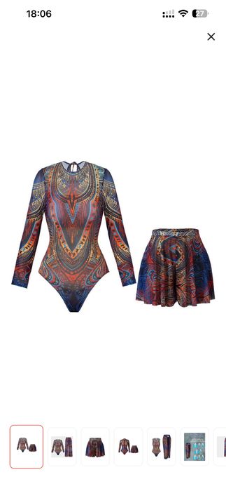 Купальник 2в1 умный загар SPF30+