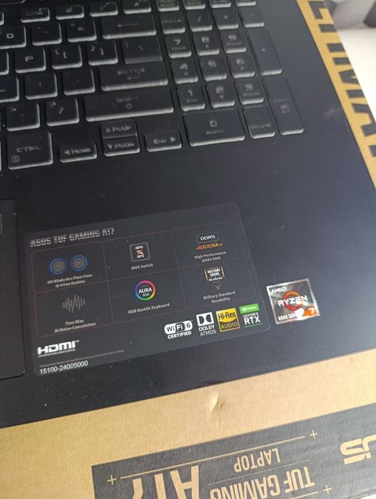 Dezmembrez sau complet Laptop gaming Asus tuf Fa707rc ryzen 7