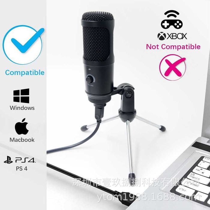 Microfon Podcast, Streaming, pentru Gaming, Youtube,Tiktok,Profesional