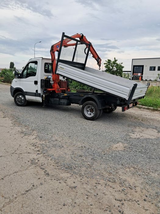 Iveco daily 35c15 basculabil cu macara