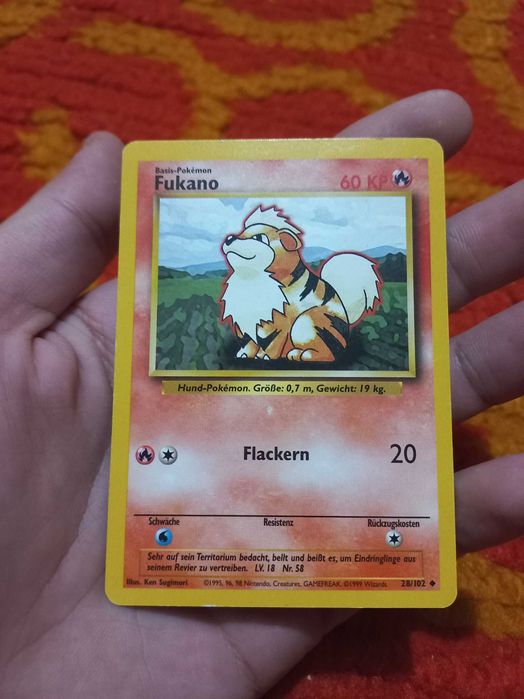 Carte pokemon: Fukano din germania