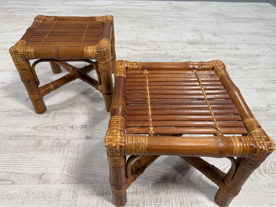 Комплект помощни бамбукови масички Д909