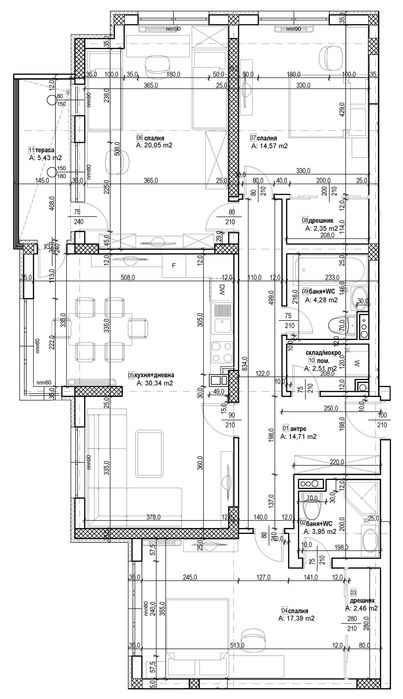 Продава се Четиристаен апартамент в София, Кръстова вада - 159 кв.м за 2343 €/кв.м - Снимка #2