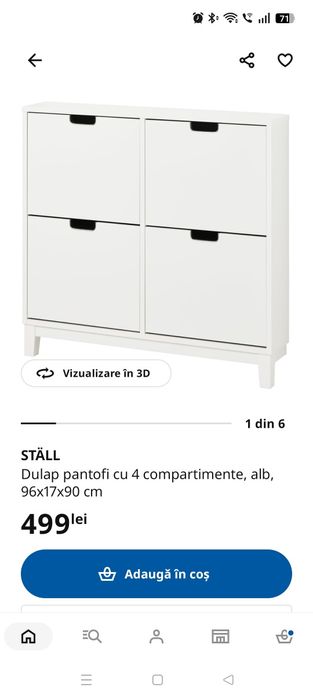 Pantofar îngust IKEA