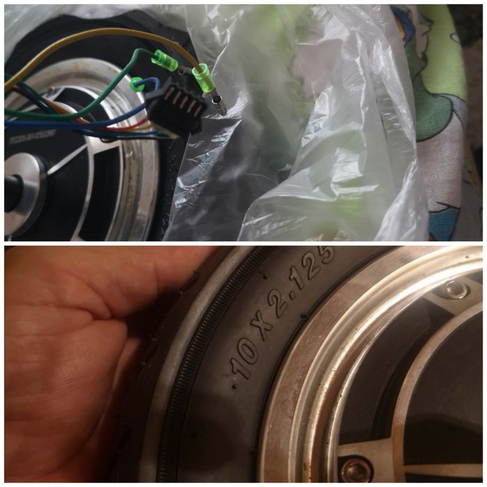 Cauciuc / cameră roata hoverboard 10x2.125, placa lateral