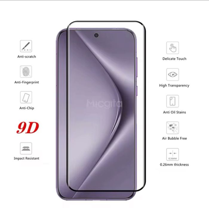 Folie sticla curbata 5D FULL GLUE pentru Huawei Pura 70 Pro 4G