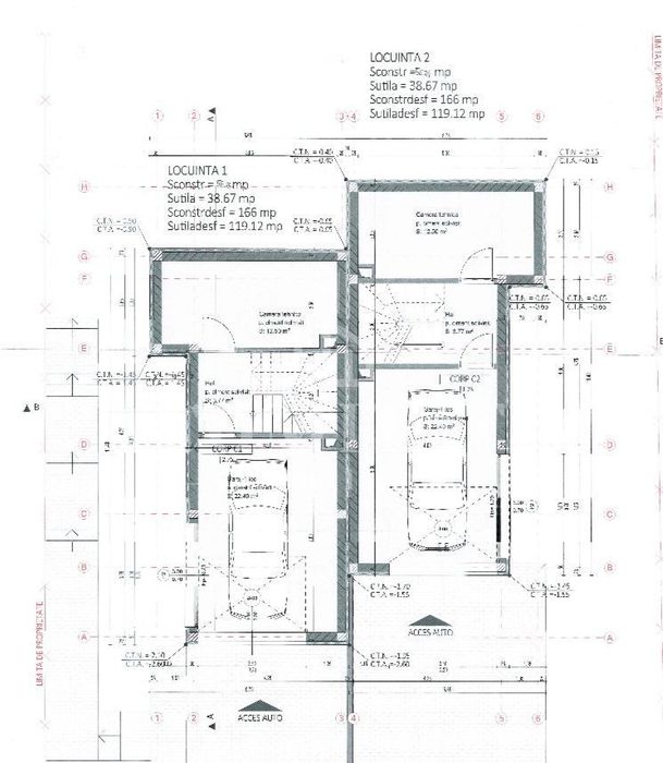 Casa tip duplex în Baciu