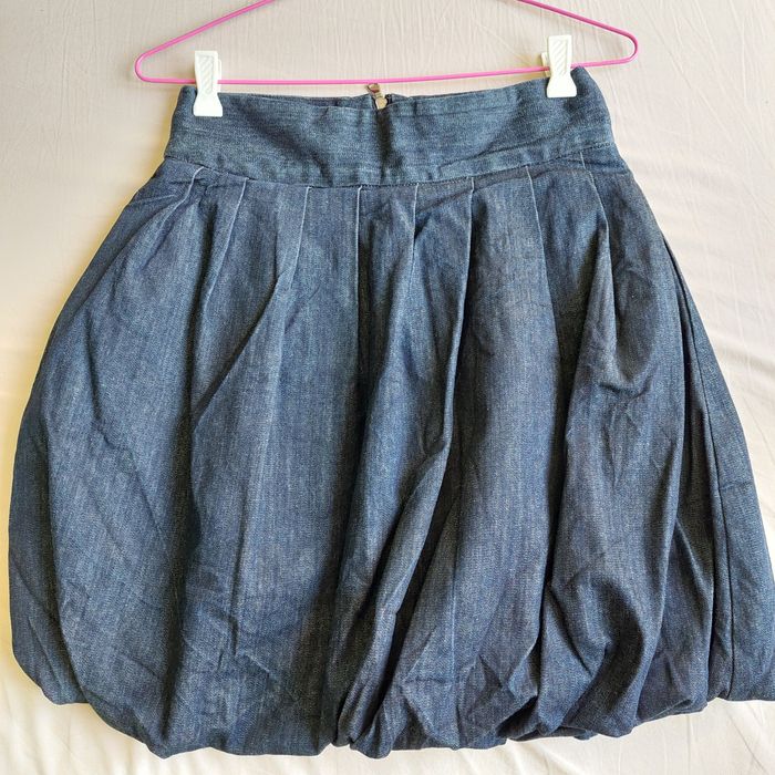 Къса дънкова пола, тип балон, р-р М