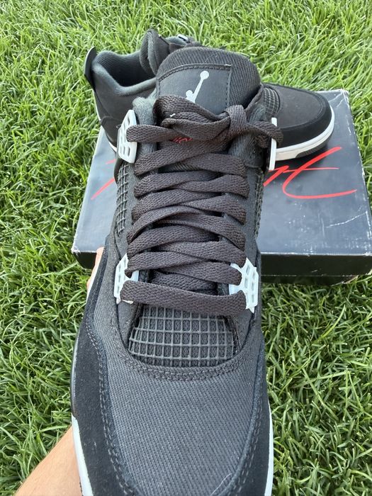 Jordan 4 Black Canvas