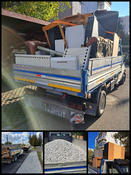 Transport marfă,piatră,moloz,deșeuri, mobilă ,Debarasări sort, nisip,