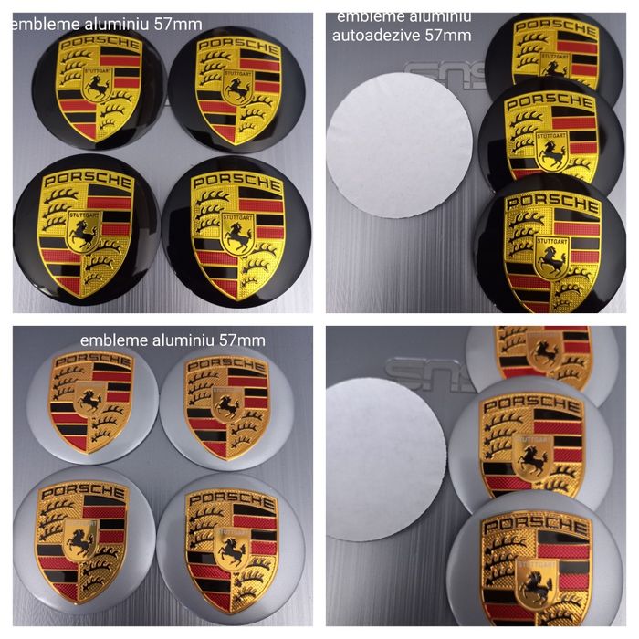 Porsche- set 4 capace pentru jante aliaj