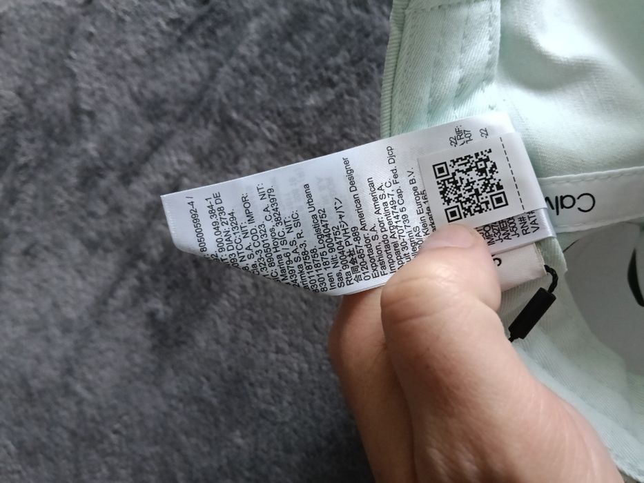 Calvin Klein cotton twill șapcă unisex albastru deschis cu logo mic metalic oS noua originala 100%