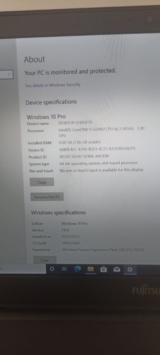 Fujitsu Lifebook A556(i5 6200,16gb ddr4,ssd 500gb, pl.video R7 M360 2g