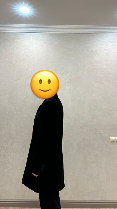 Пальто мужское черного цвета